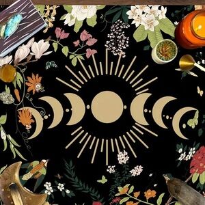 Alter cloths cat, moon, butterfly